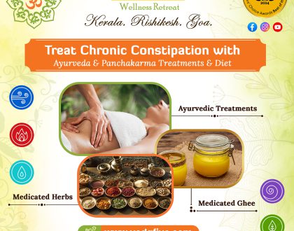 Ayurveda & Panchakarma Treatments & Diet for Chronic Constipation by Veda5 Rishikesh, Goa & Kerala, India